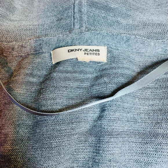 DKNY Petites Drawstring Cardigan Hoodie - Picture 5 of 6